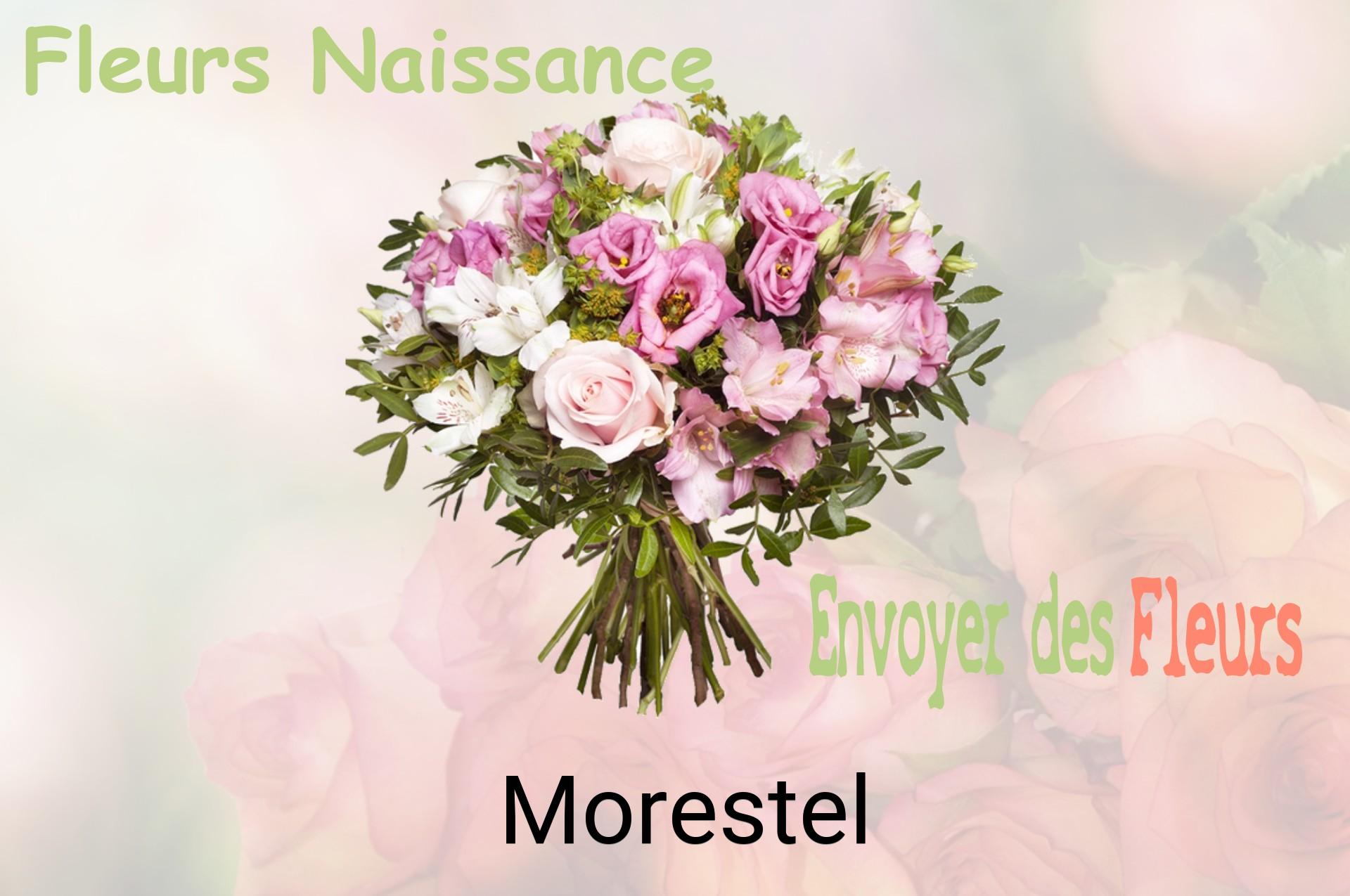 Bouquet de fleurs de naissance livré à Morestel