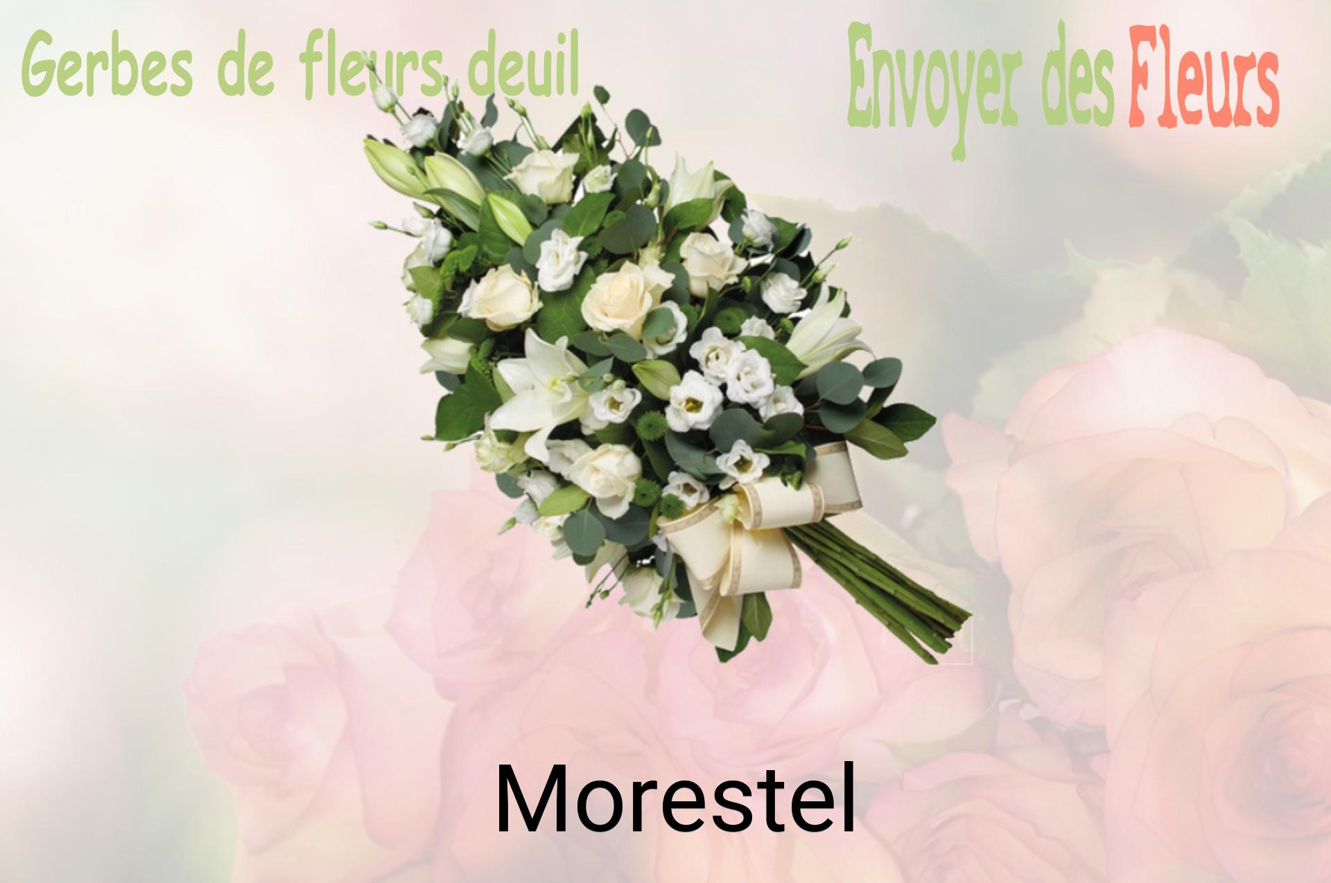 Gerbe de fleurs de deuil livrée à Morestel